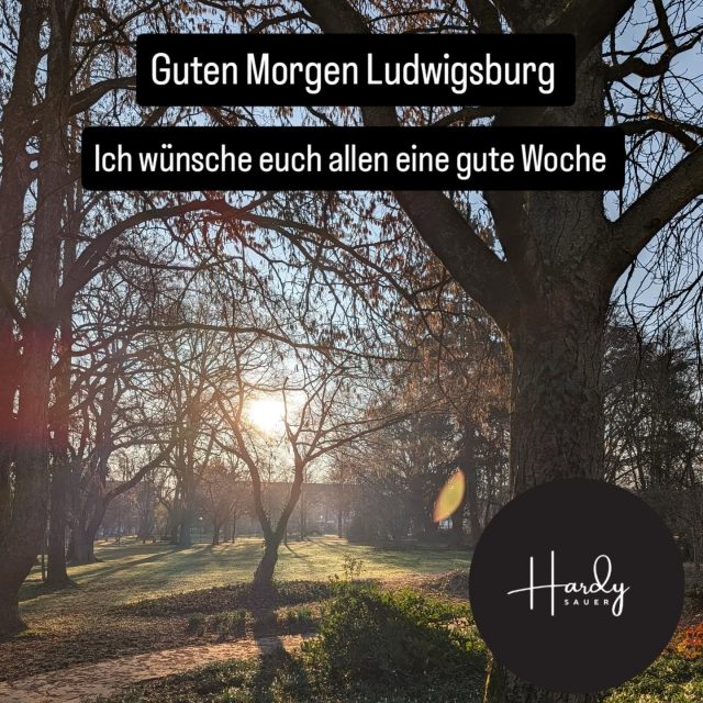 Guten Morgen Ludwigsburg. Ich wünsche euch einen guten Start in die Woche.
#hardysauer #ludwigsburg